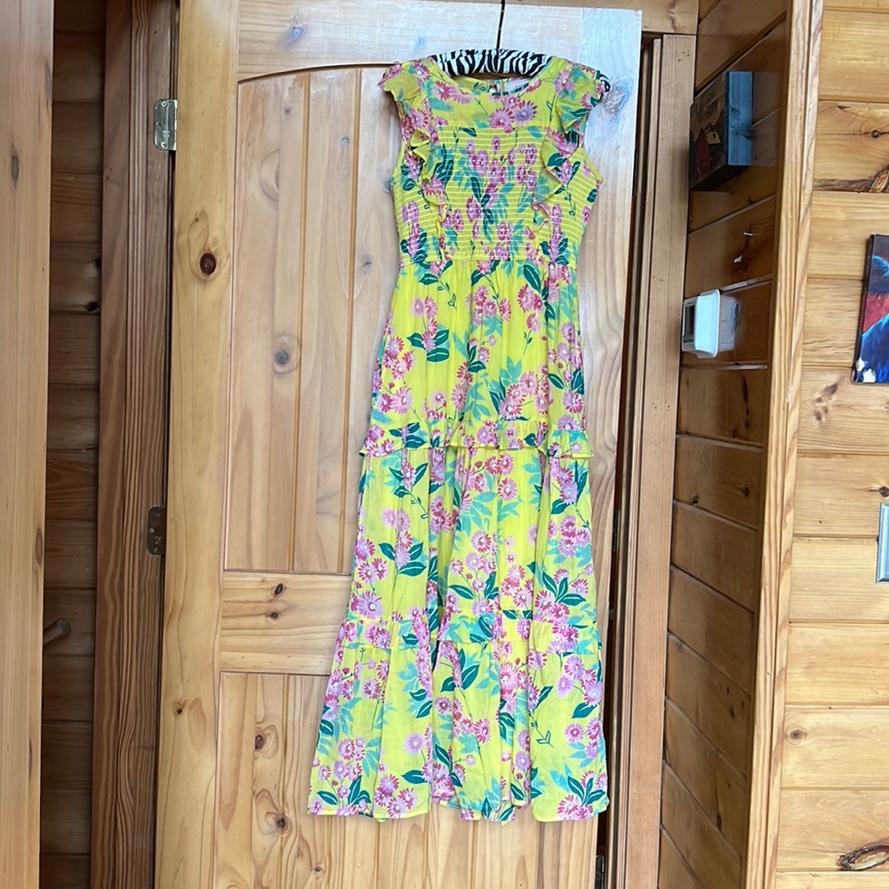 Banjanan Yellow Floral Maxi Dress